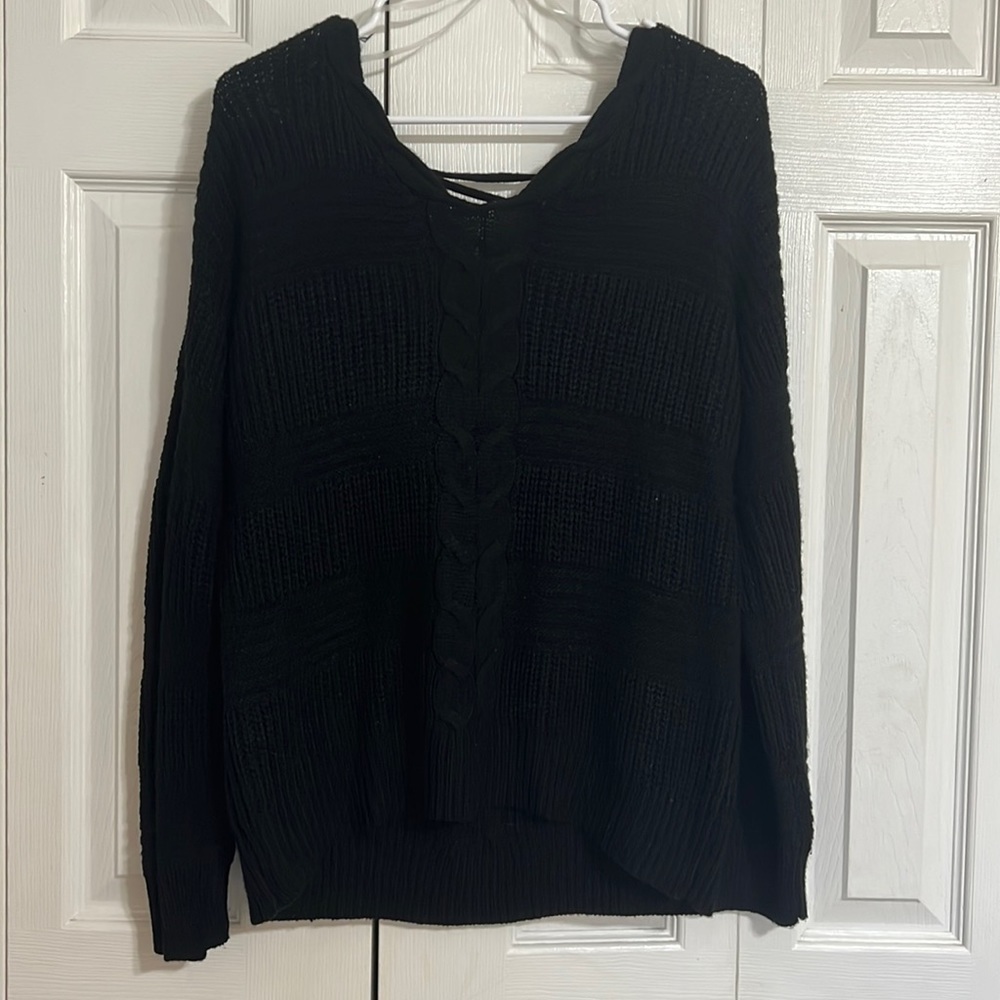Black No Boundaries Knitted Sweater Size Large - Picture 2 of 8
